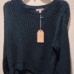Emerald Green Chunky Knit Sweater